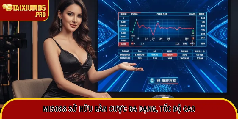 Miso88 sở hữu bàn cược đa dạng, tốc độ cao